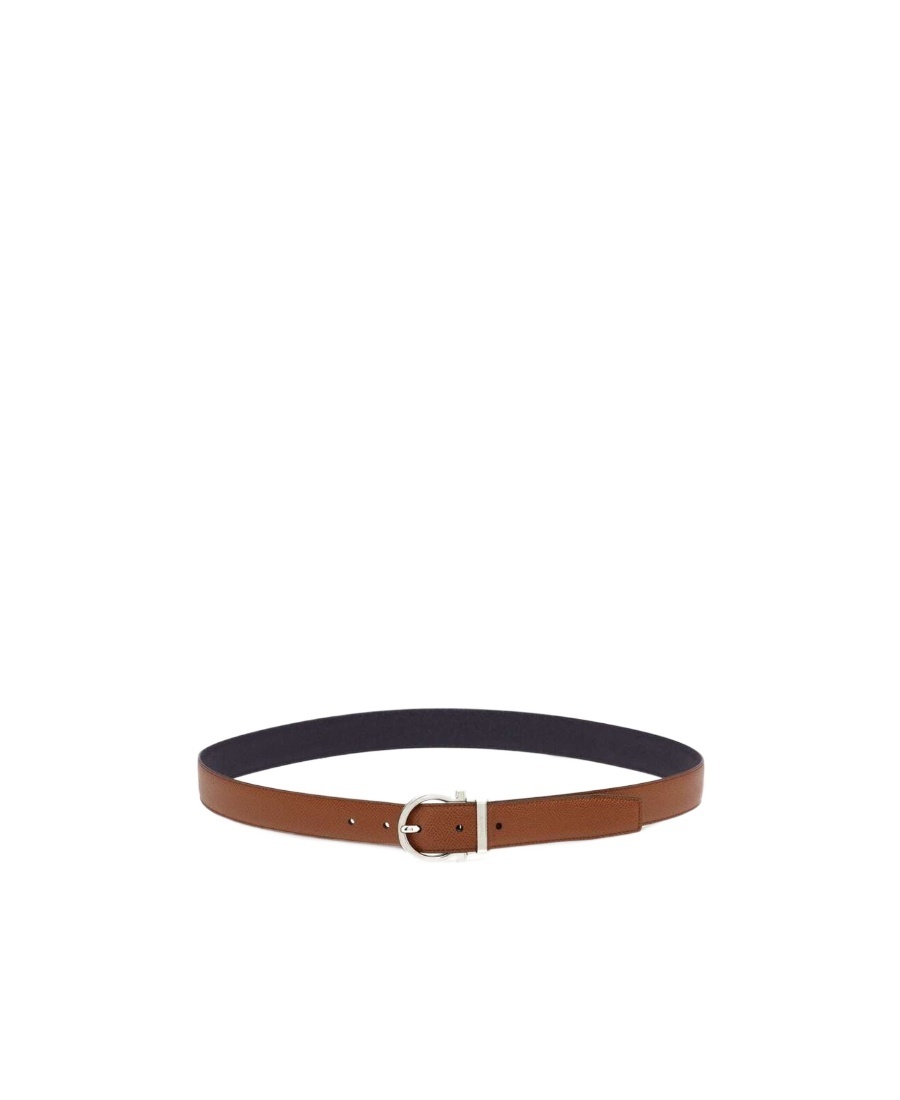 Ferragamo Double-sided Belt In Brown