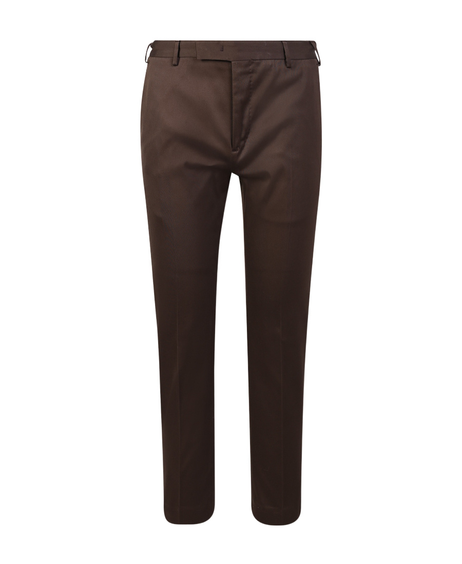 Pt Torino Cropped Tailored Trousers In Black