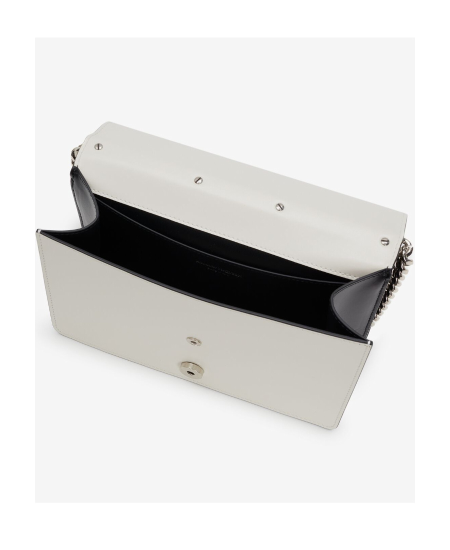 Alexander Mcqueen The Slash Smooth Leather Bag In Black