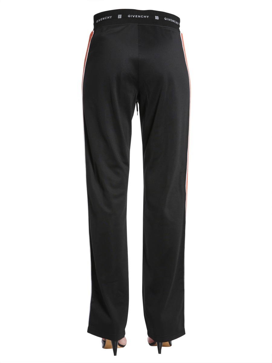 Givenchy Side-striped Sweatpants In Black