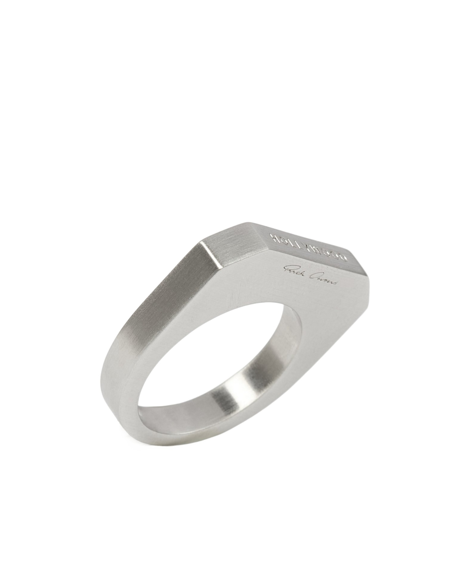 Rick Owens Hollywood Ring In Gray