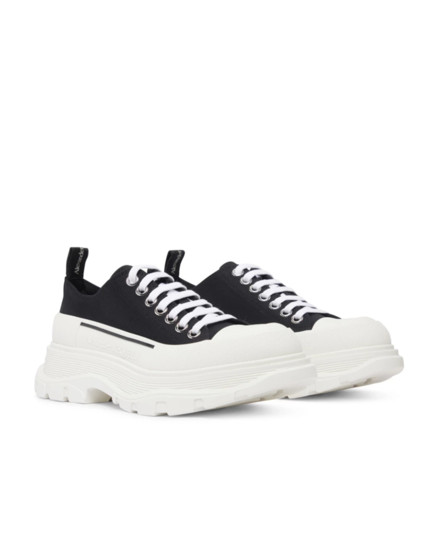 Shop Alexander Mcqueen Thick Sole Casual Sneakers In Black