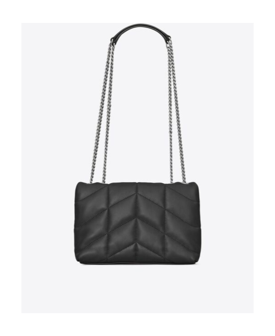 Saint Laurent Puffer Toy Quilted Shoulder Bag In Black