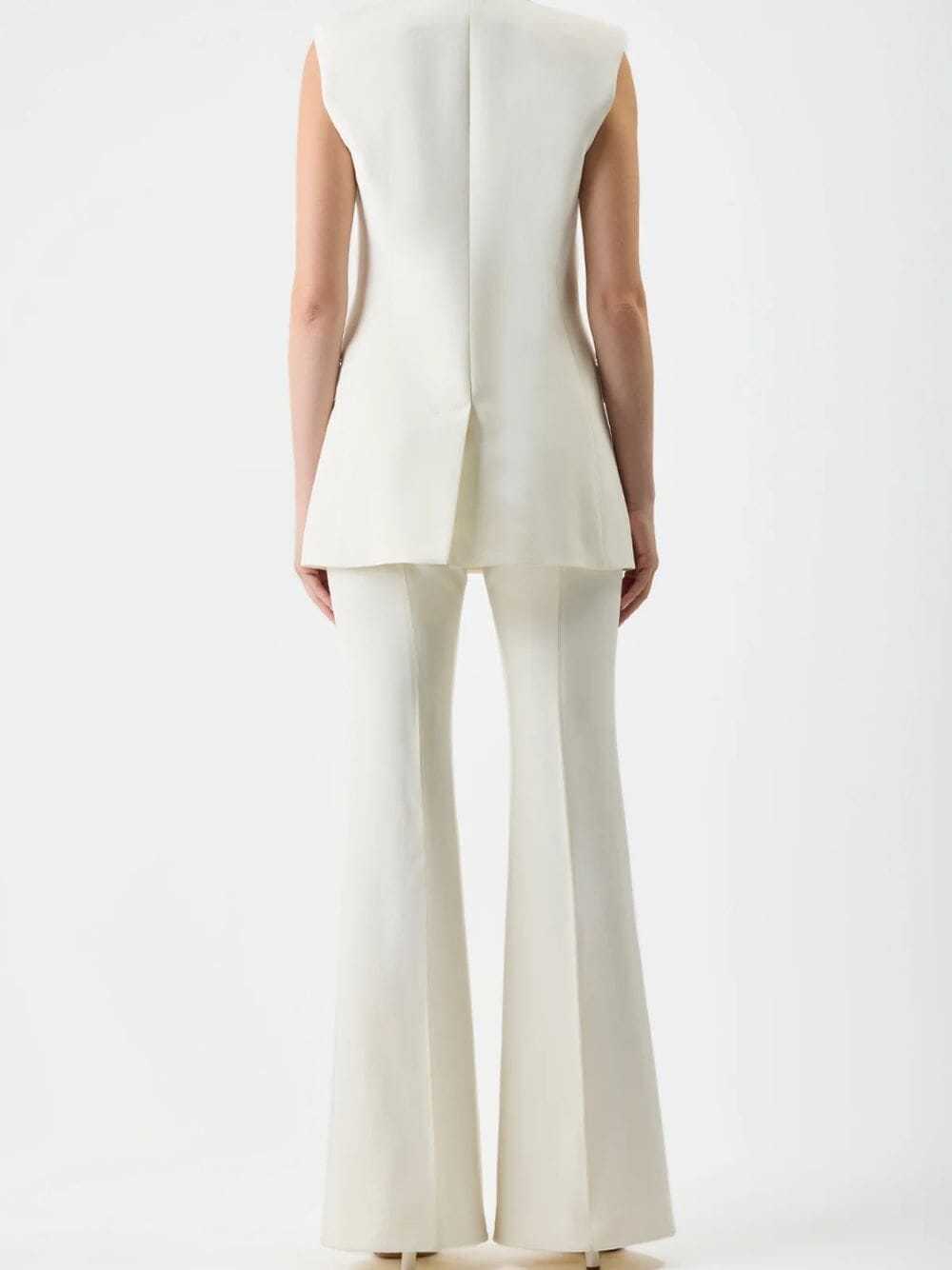 Gabriela Hearst Rhein Pressed-crease Trousers In White