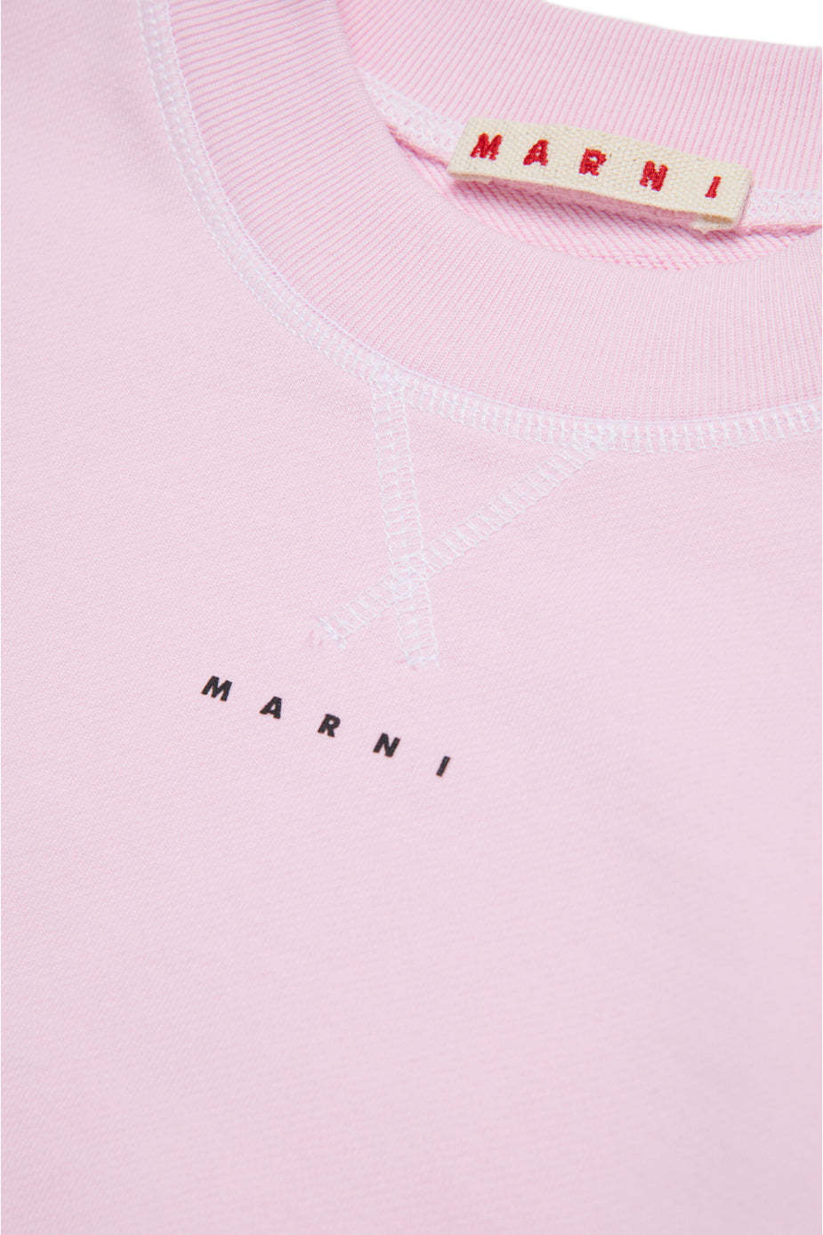 Marni Logo-print Sweatshirt In Pink