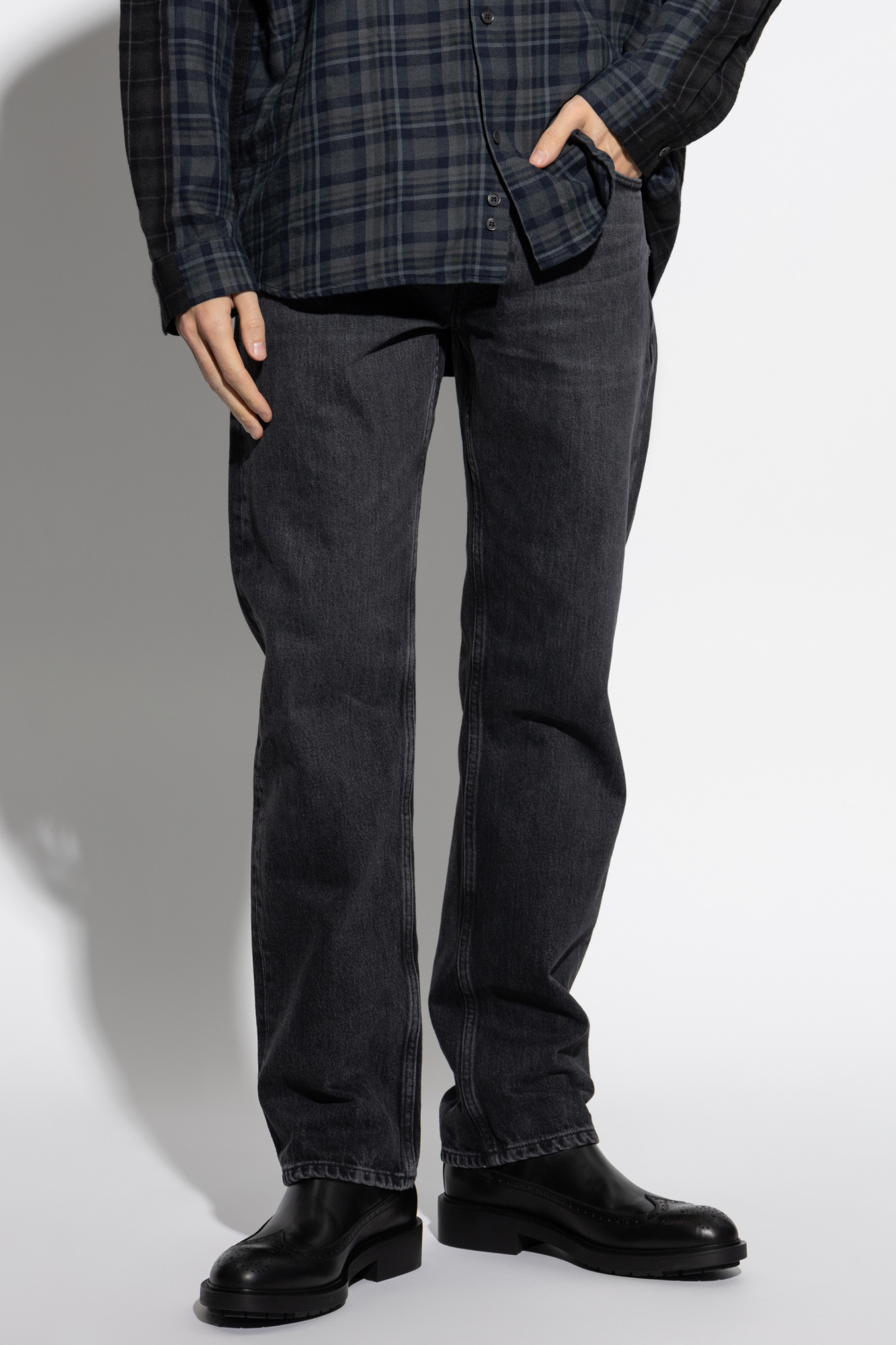 Shop Samsoe & Samsoe Sataylor Jeans In Black