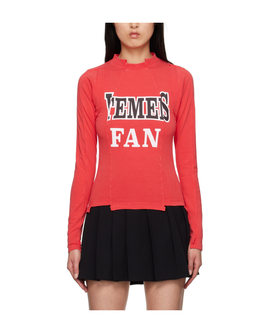 Vetements Plain Jersey T-shirt In Red