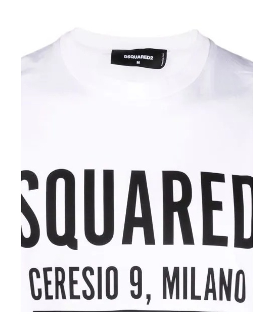 Dsquared2 Ceresio 9 Print Cotton Jersey T-shirt In White