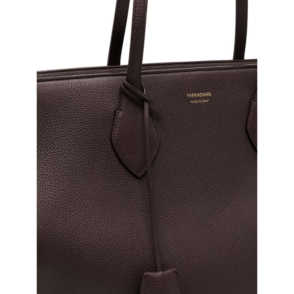 Ferragamo Star Tote In Black