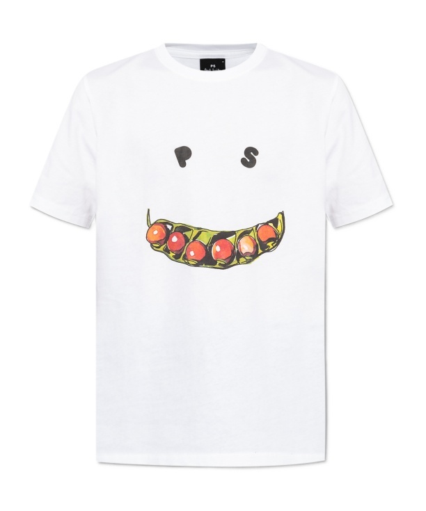 Shop Ps By Paul Smith Smiley Graphic-print Cotton T-shirt In White