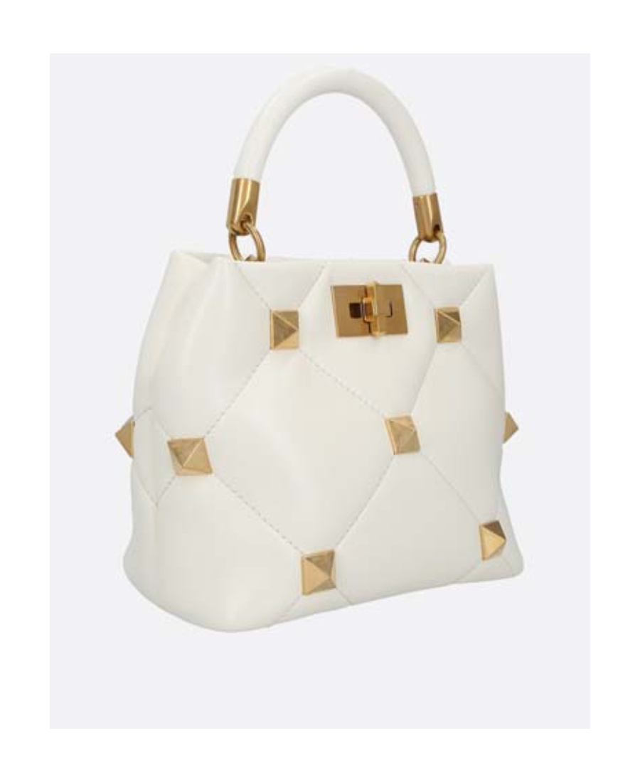 Valentino Roman Stud Tote Bag In Nude