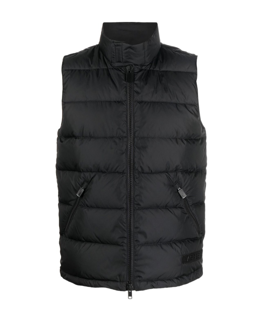 Aspesi Padded Feather-down Gilet In Black