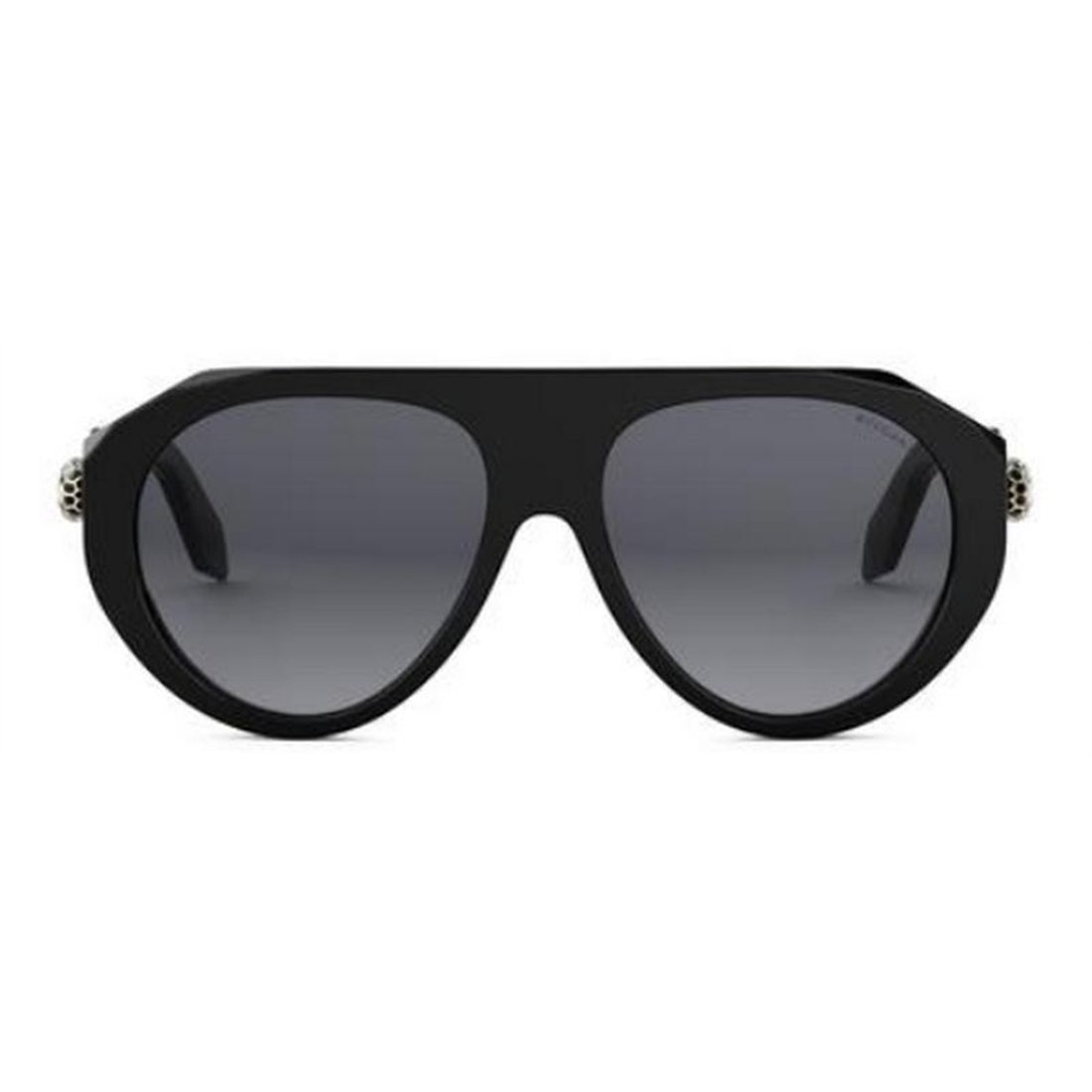 Bvlgari Serpenti Forever Acetate Aviator Sunglasses In Black