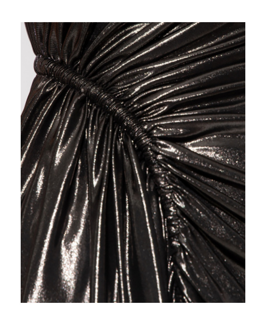Balmain Ruched Sleeveless Mini Dress In Black