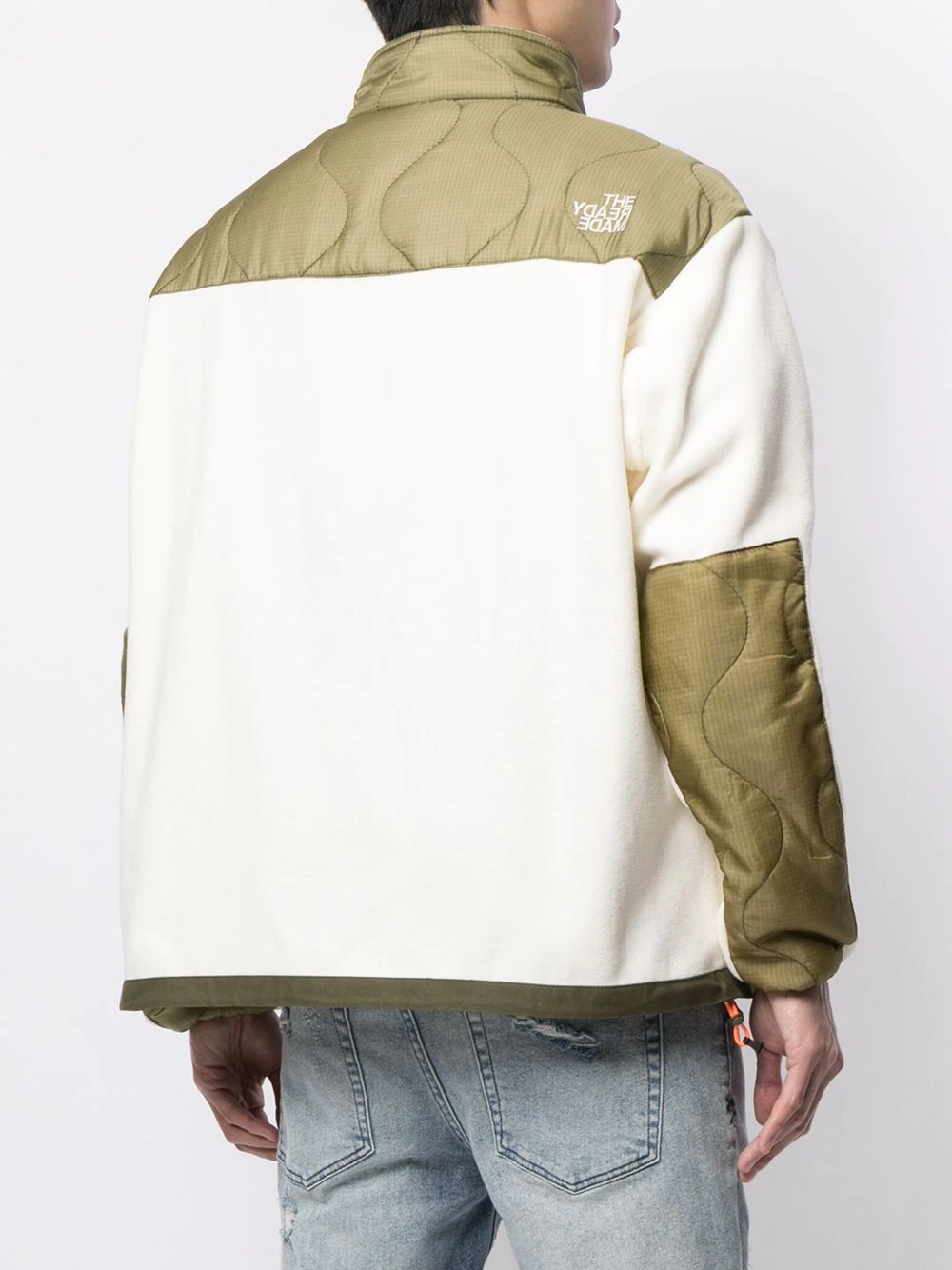 Readymade Quilted Panelled Jacket In White