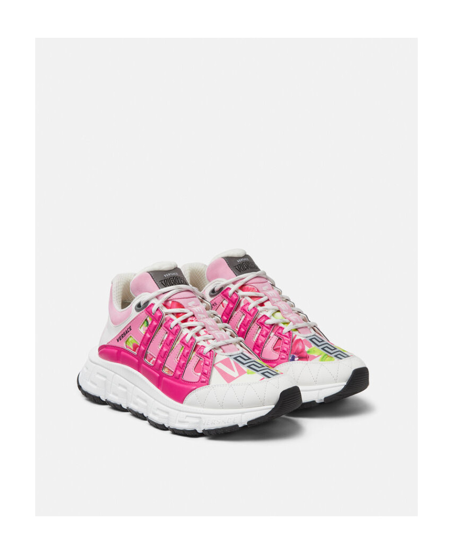Versace Trigreca Low-top Sneakers In White