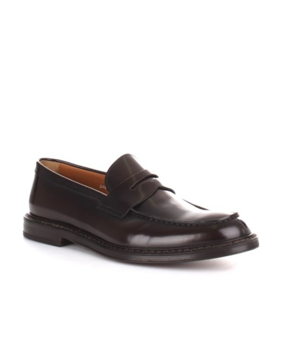 Doucal's Saddle Leather Loafers In Black