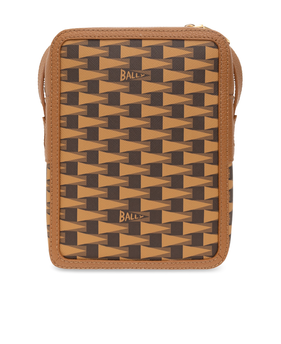 Bally Zip-up Shoulder Bag In Brown
