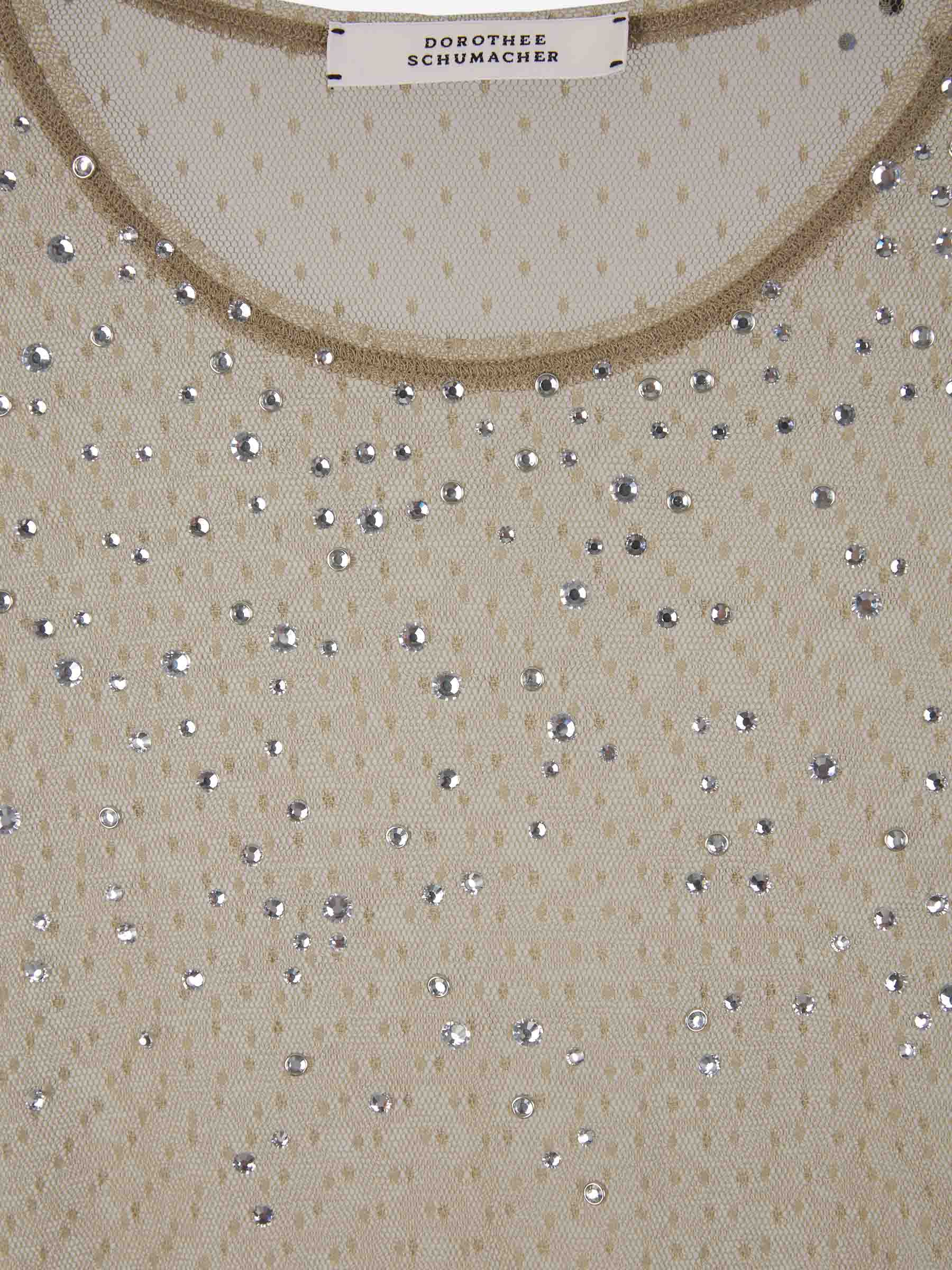 DOROTHEE SCHUMACHER CRYSTAL-EMBELLISHED COTTON SHIRT