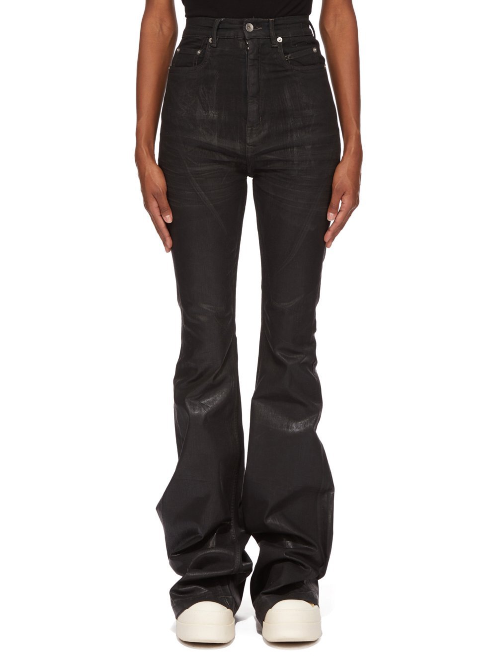 Rick Owens Drkshdw Belt-loop Jeans In Black