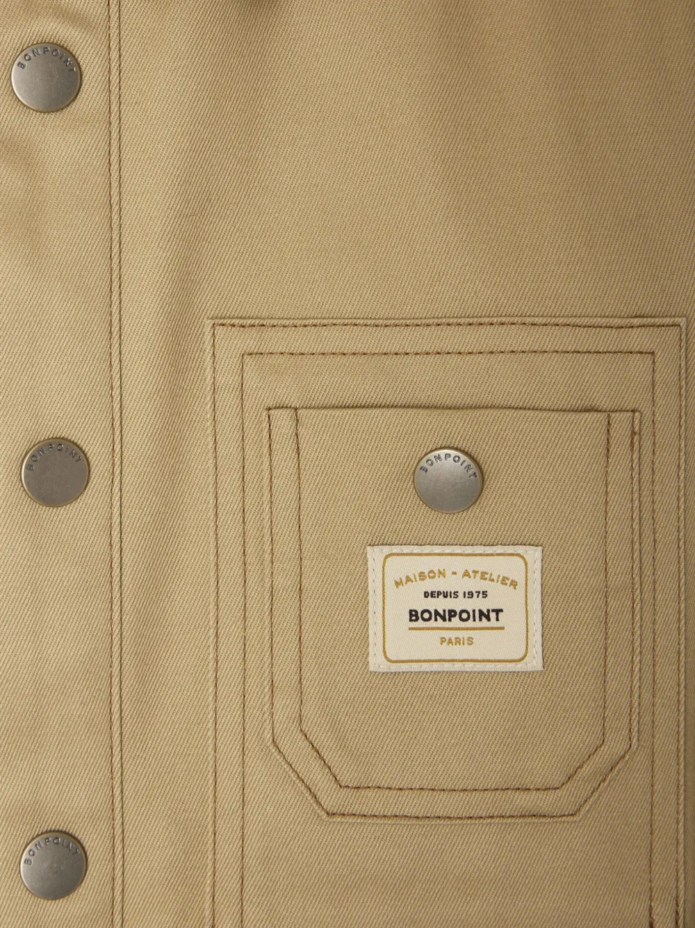 Bonpoint Joey Organic Cotton Shirt In Gold