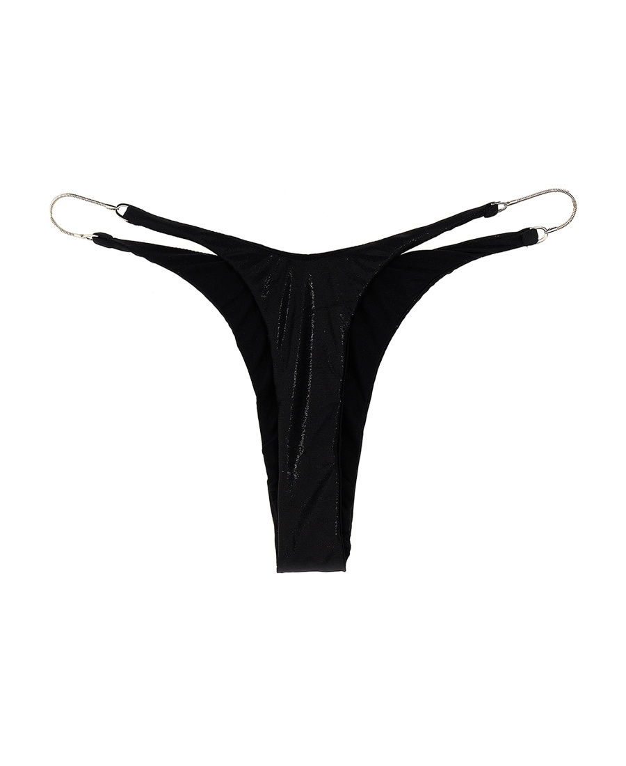 Mugler Star Bikini Bottom In Black