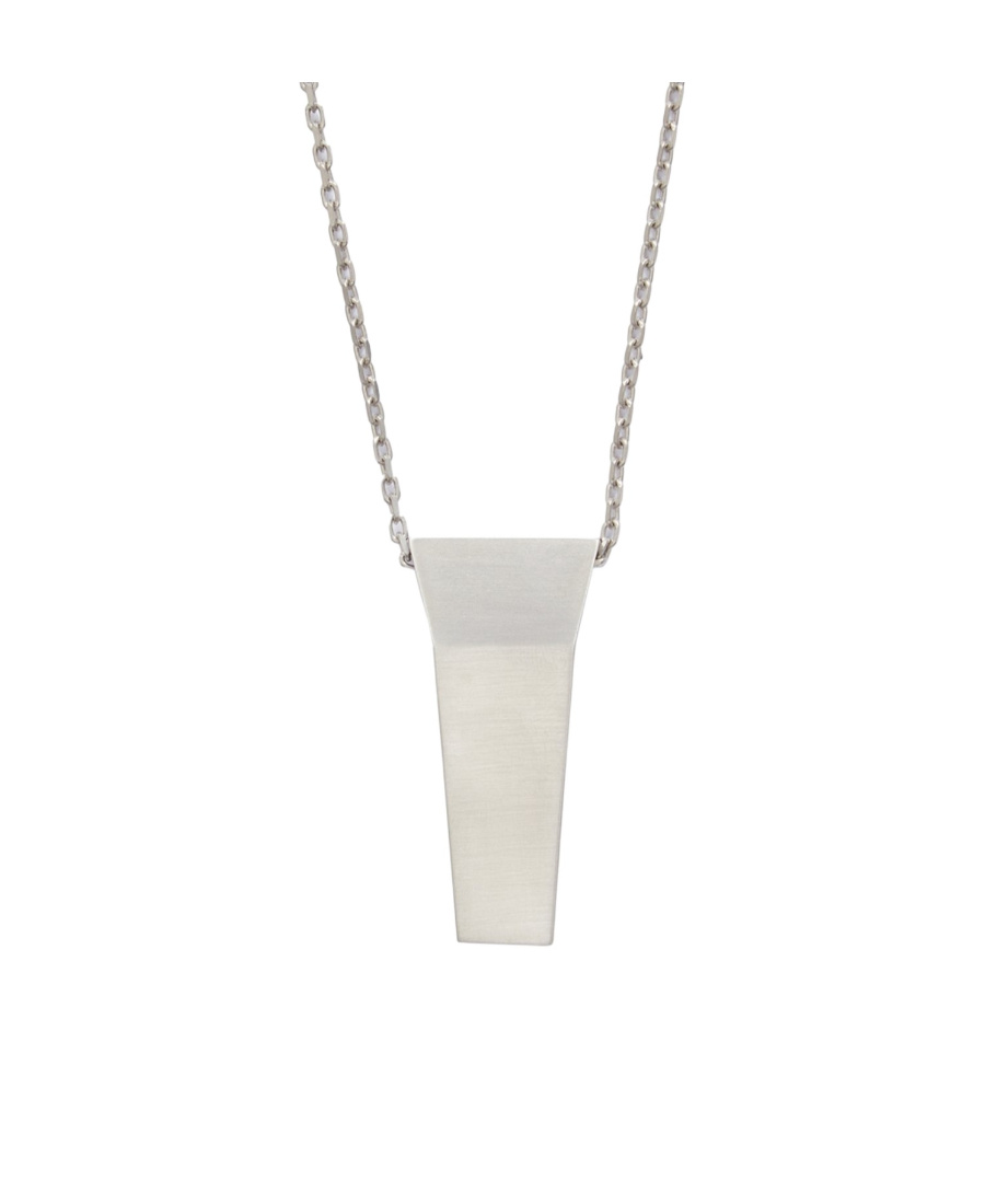 Rick Owens Logo-engraved Chain Necklace In White