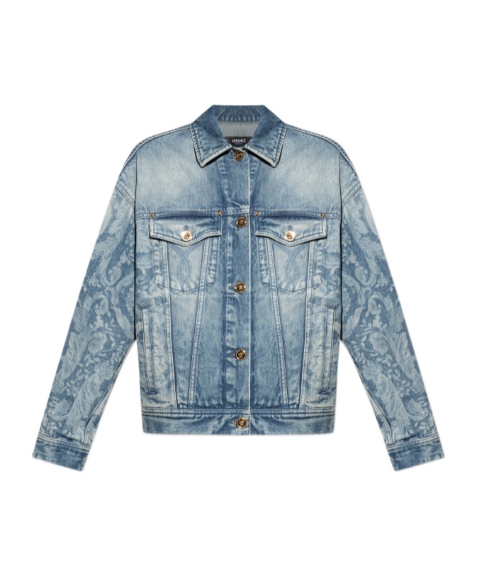 Versace Long Sleeve Denim Jacket