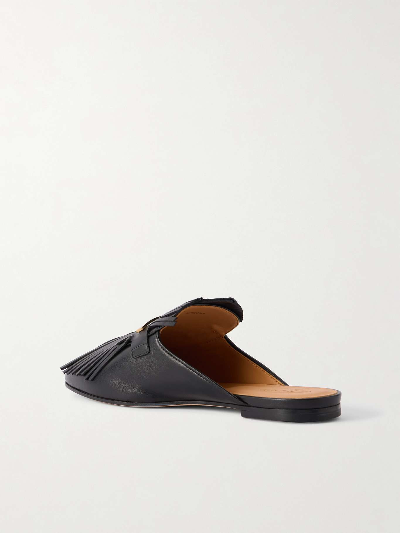 Tod's Fringe-detailed Mules In Black
