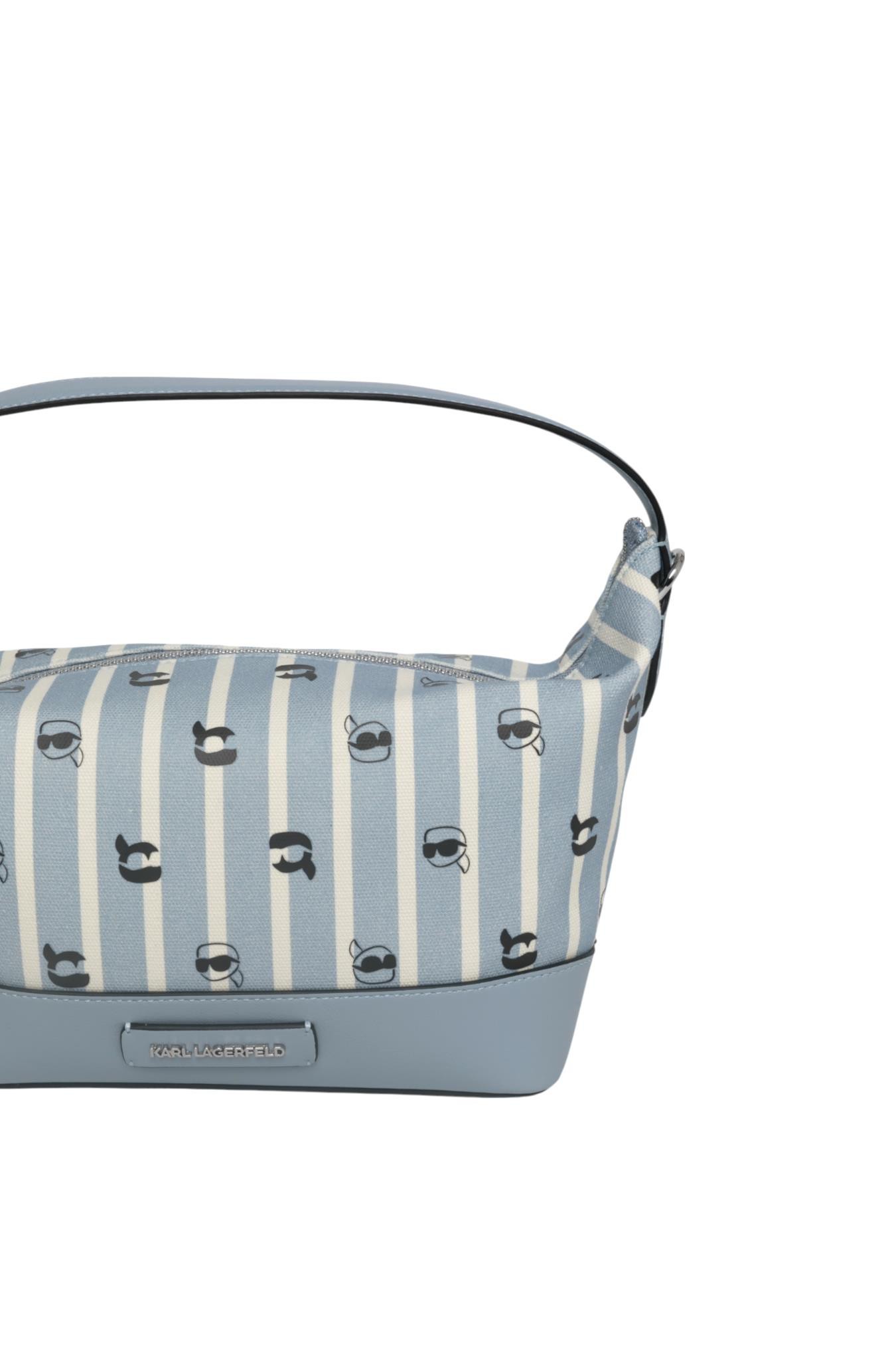 Karl Lagerfeld Ikon Cross Body Bag In Blue