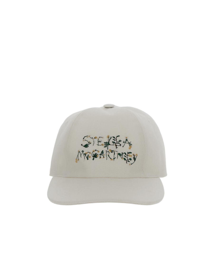 Stella Mccartney Logo Embroidered Baseball Cap In Gray