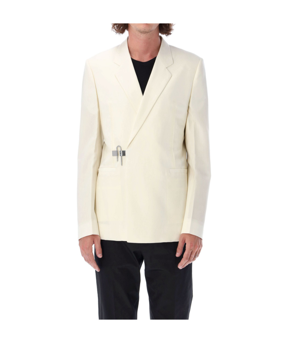 Givenchy U-shaped Lock Suit Jacket In White
