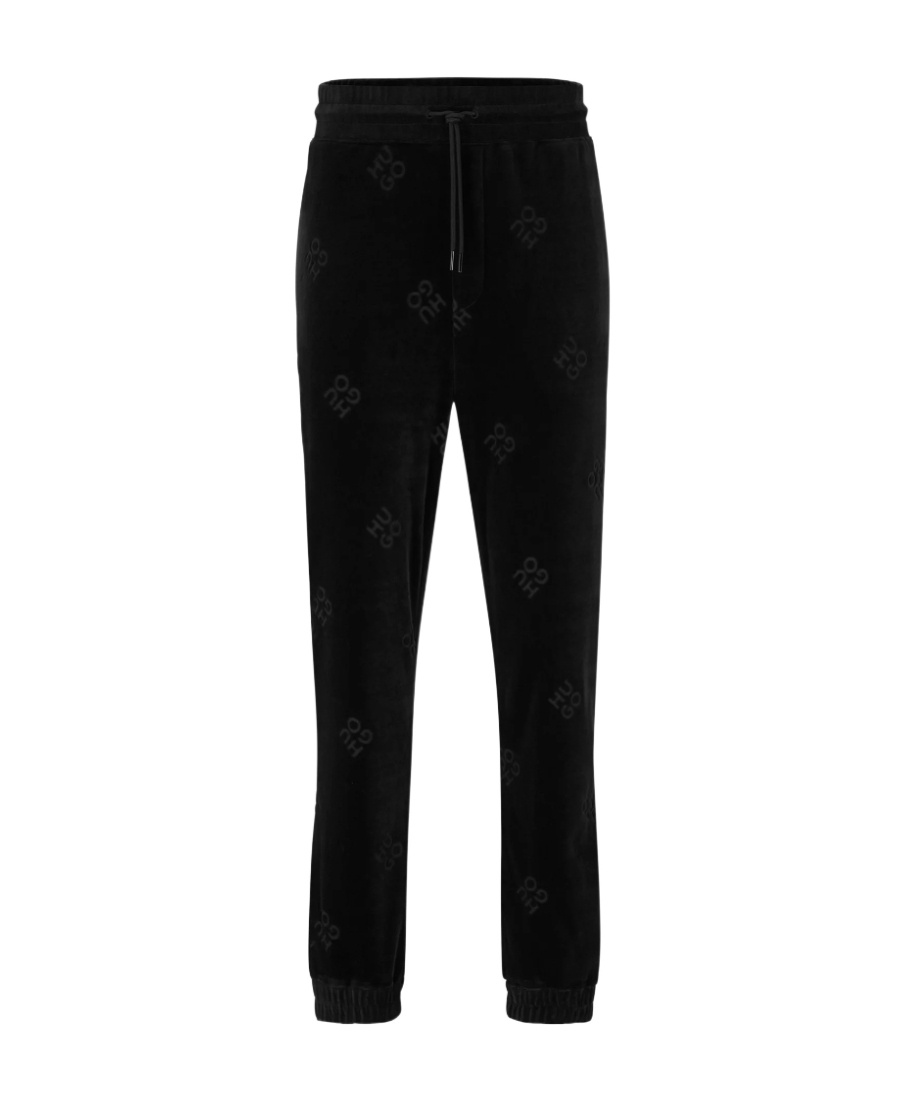 Hugo Boss Embossed Sweatpants In Black