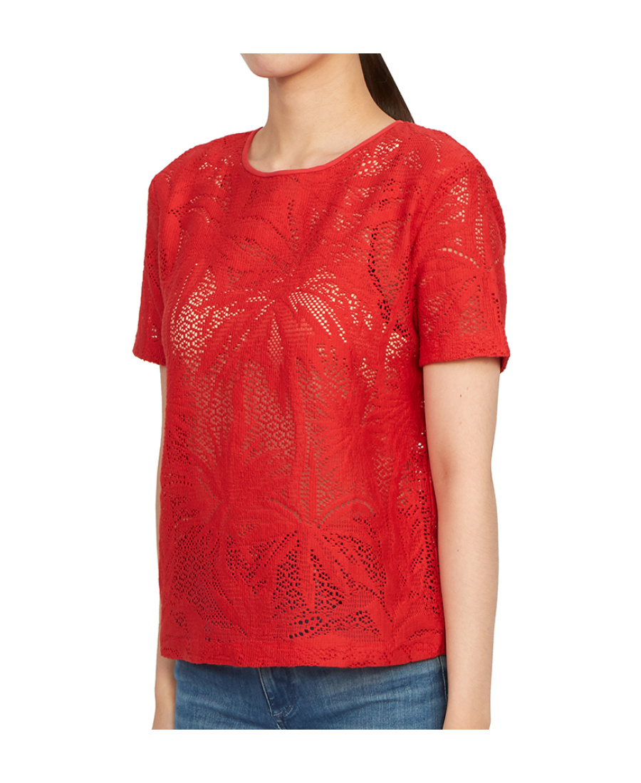 Max Mara Short-sleeved T-shirt With Round Neck In Red