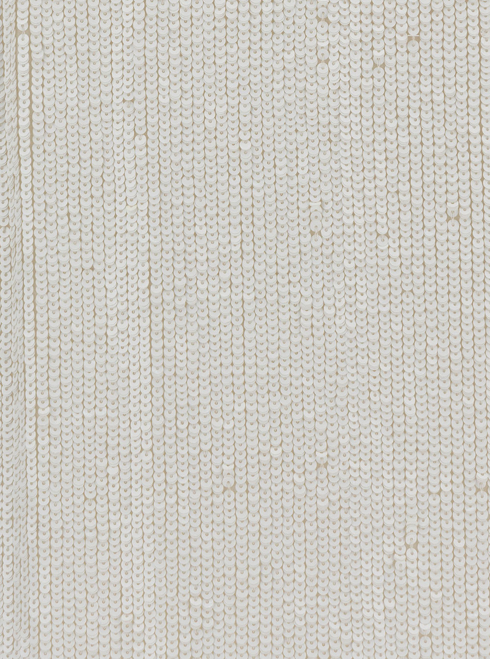 P.a.r.o.s.h Mini White Dress With All-over Paillettes In Viscose Woman In White