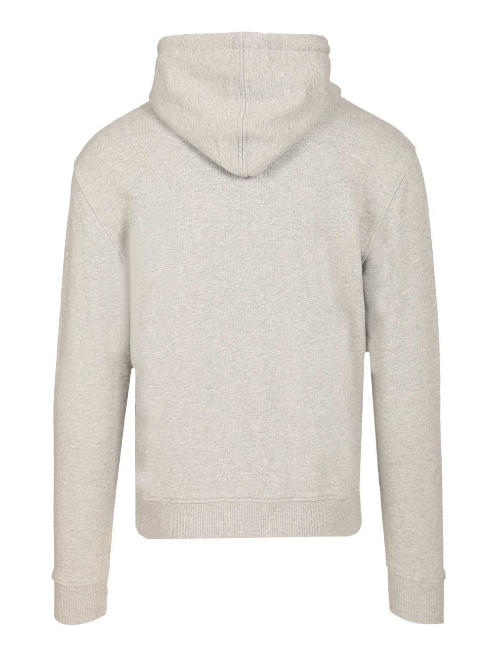 Ami Alexandre Mattiussi Ami Paris Ami Paris Grey Cotton Ami De Coeur Hoodie In Gray