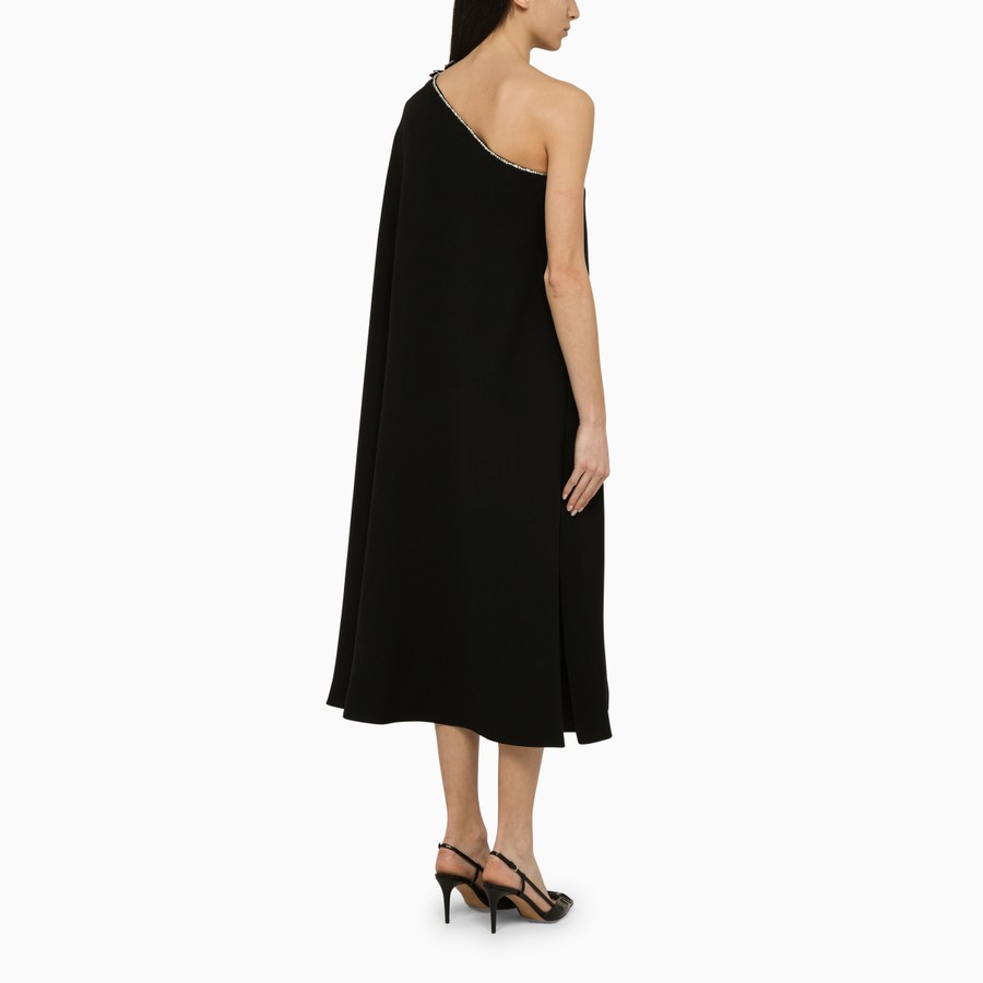 Valentino Crêpe Couture High-rise Midi Skirt In Black