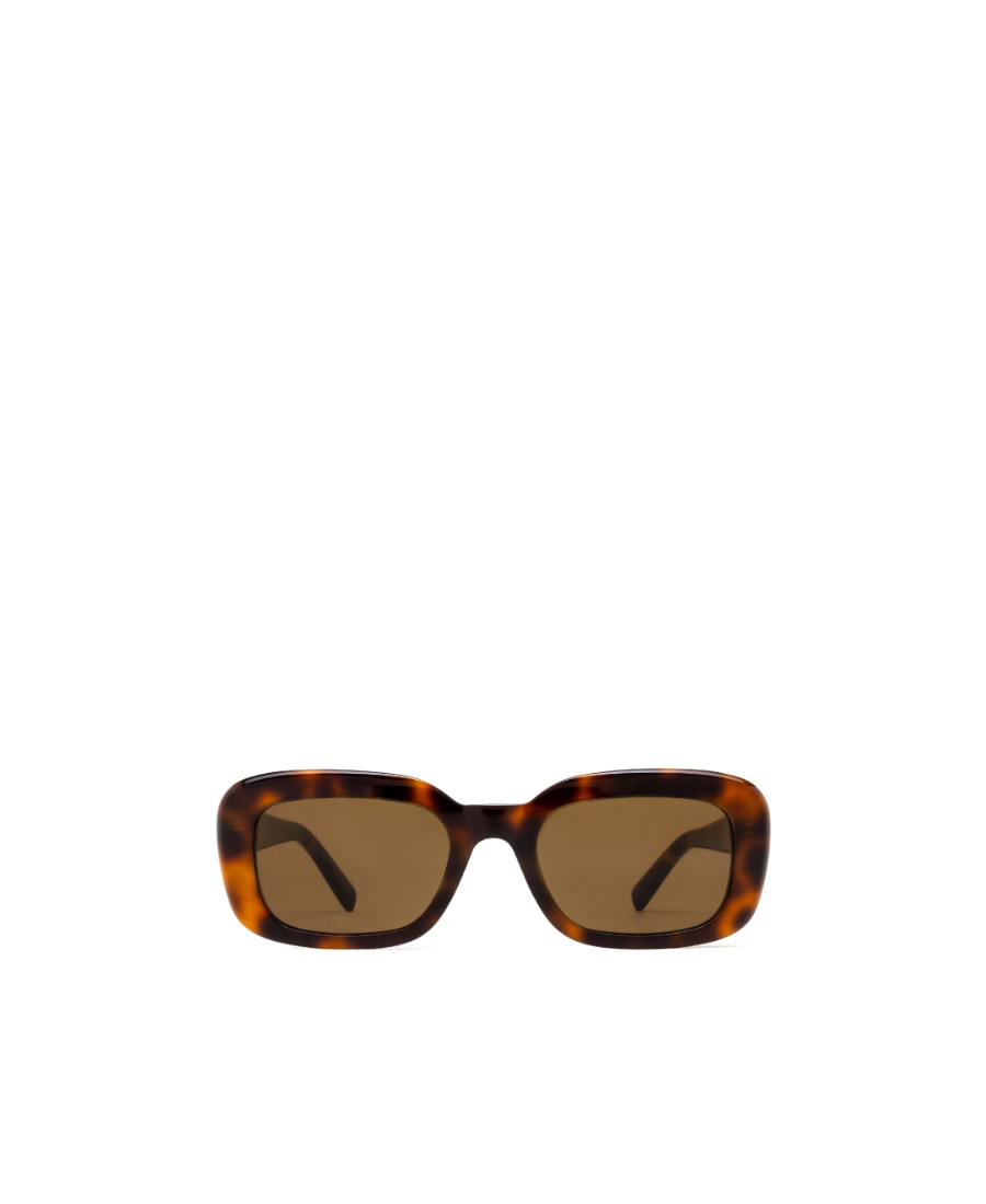 Saint Laurent Rectangle-frame Tortoiseshell Acetate Sunglasses In Brown