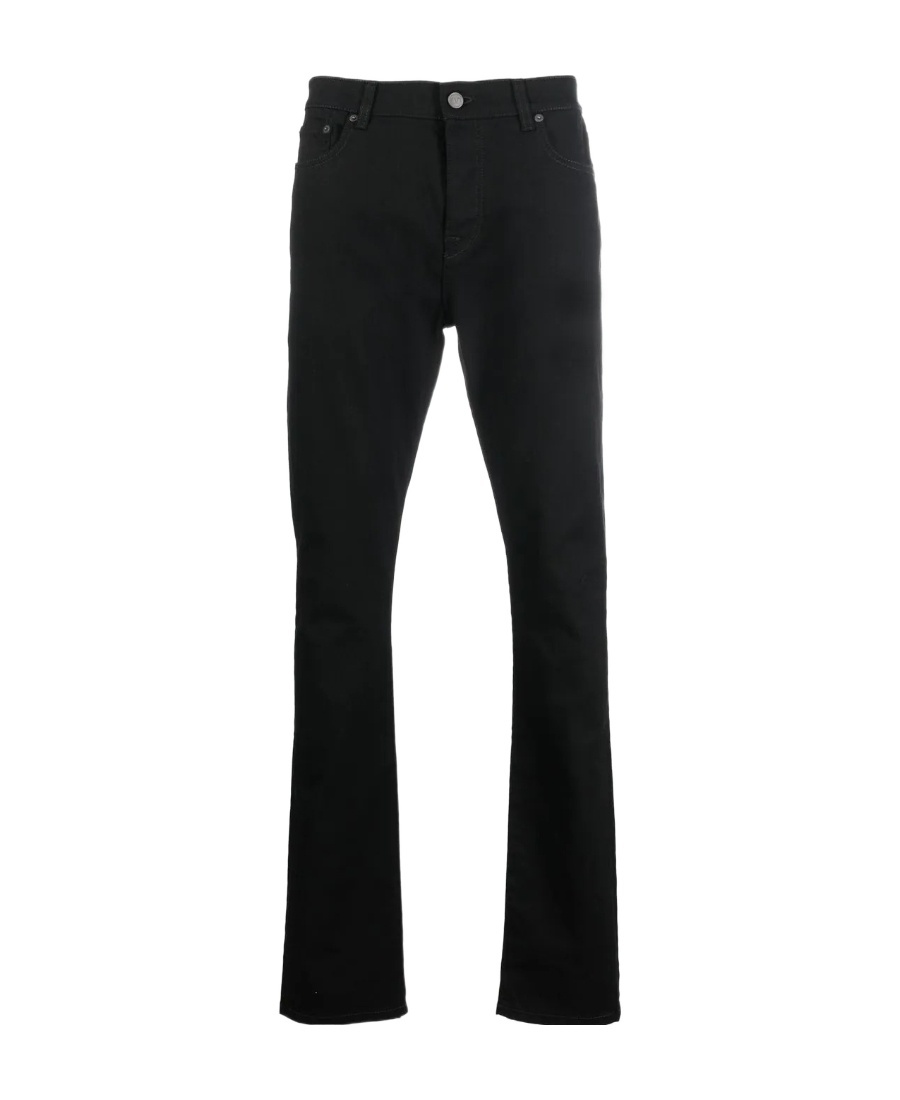 Valentino Dark-wash Slim-fit Jeans In Black