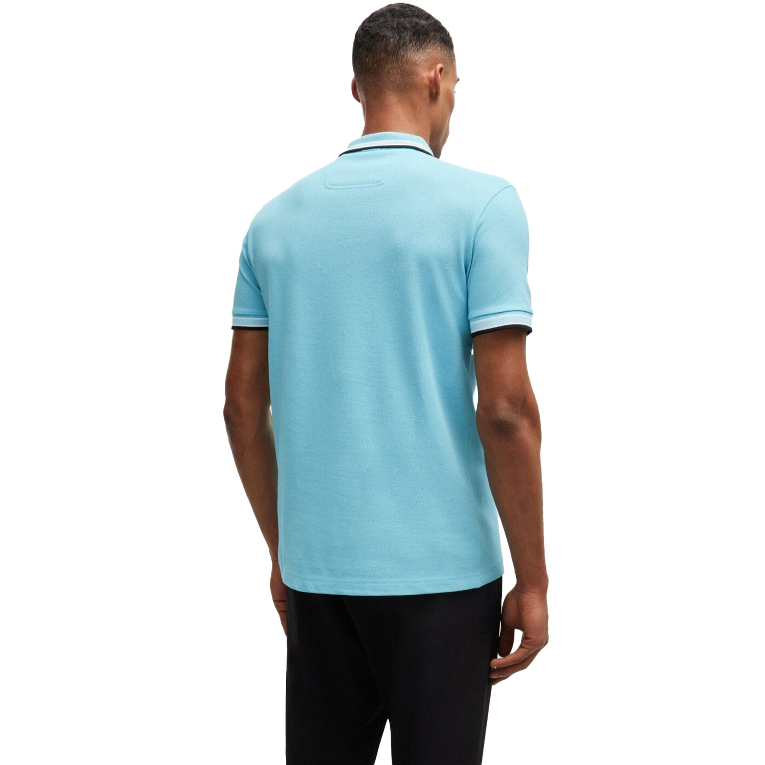 Hugo Boss Short-sleeved Polo Shirt In Blue