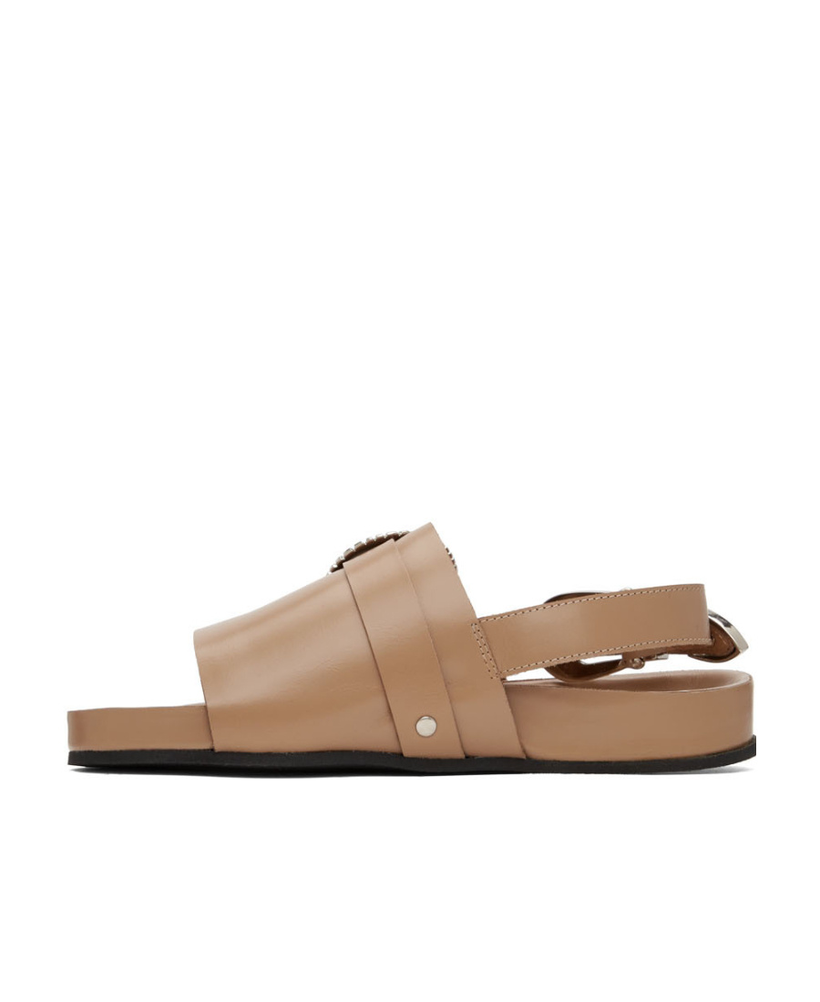 Toga Ssense Exclusive Beige Hardware Sandals In Brown