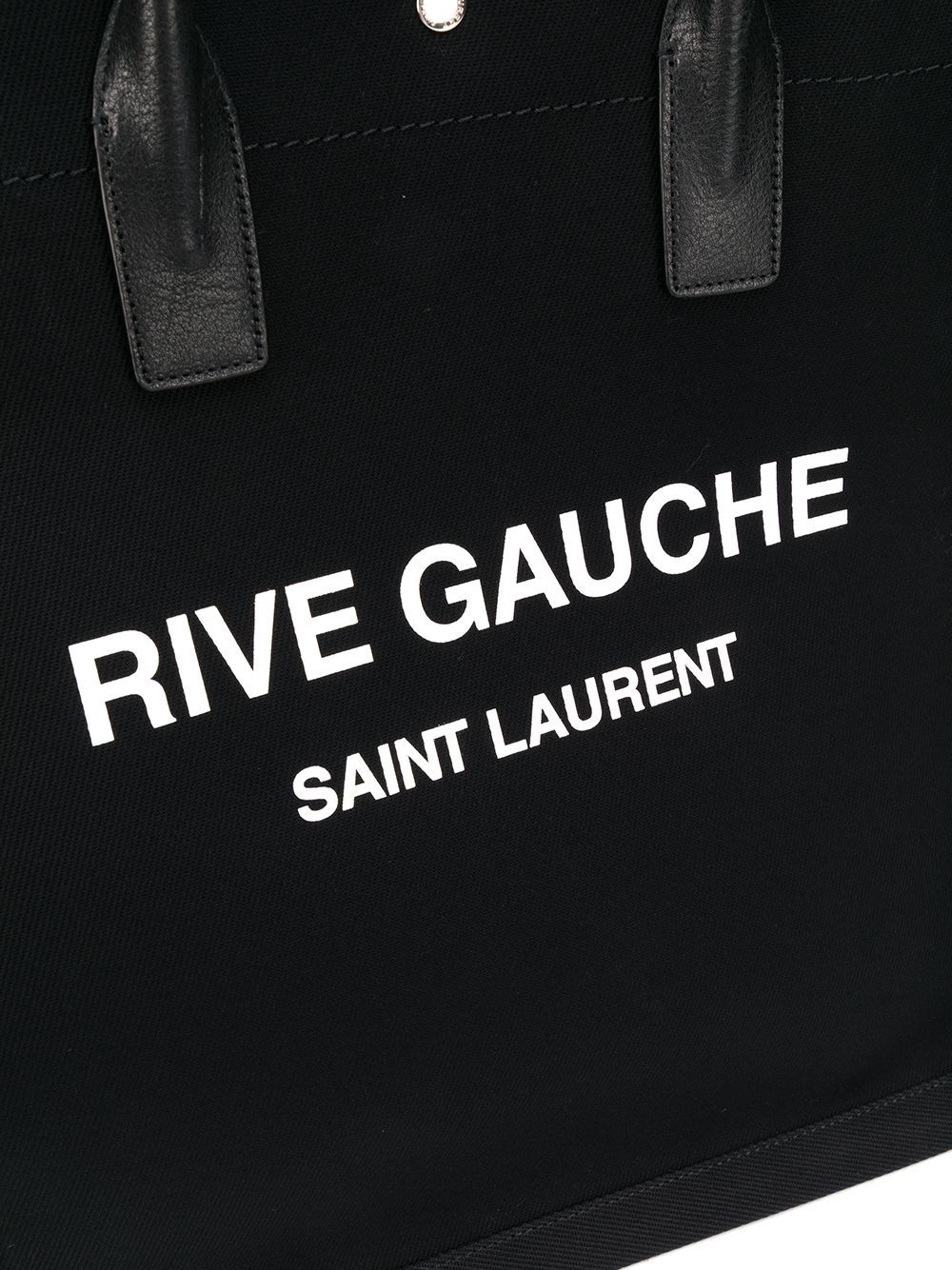 Saint Laurent Men Rive Gauche Tote Bag In Black