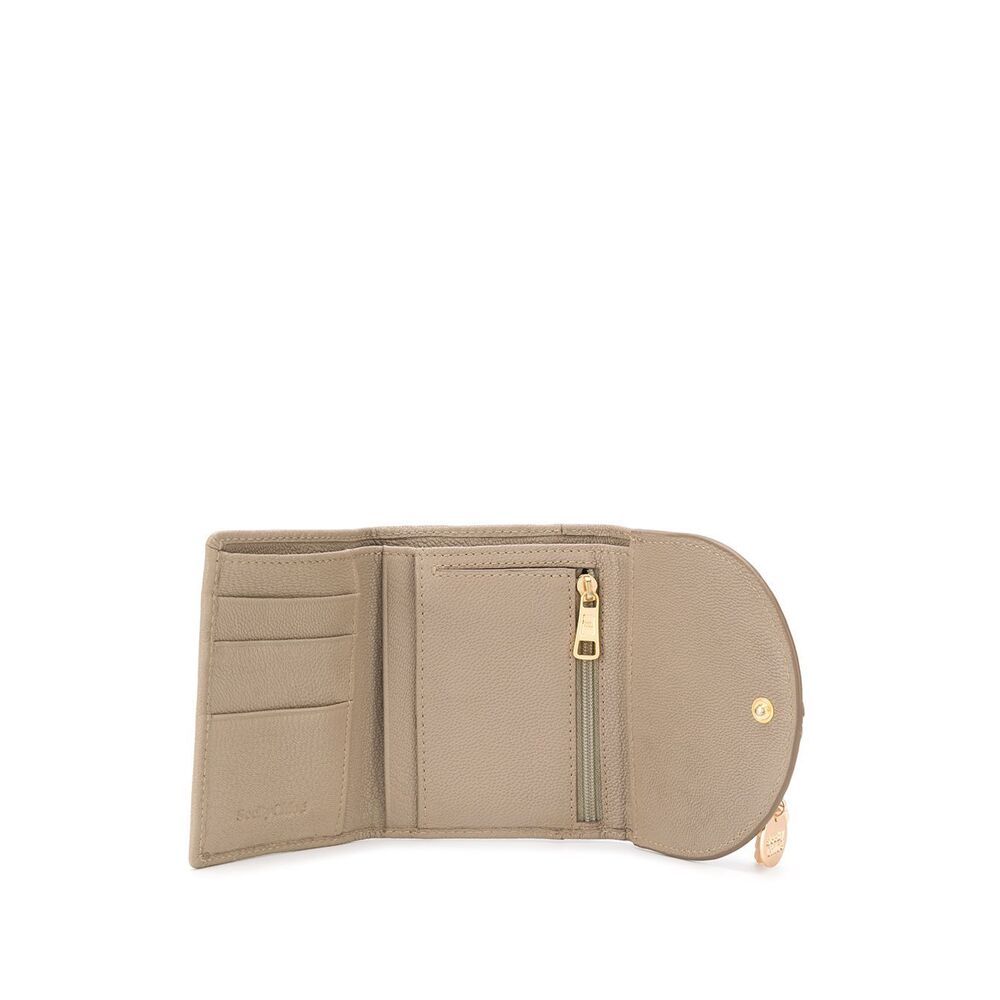See By Chloé See By Chloe Small Hana Compact Wallet In Nude