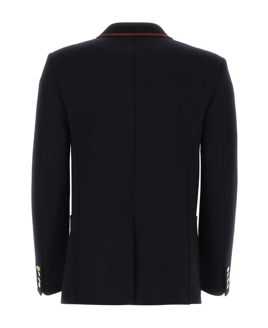 Valentino Embroidered-crest Tailored Blazer In Black