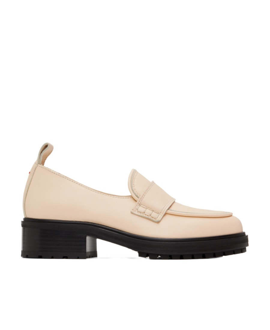 Aeyde Flat-soled Business Dress Shoes In Nude