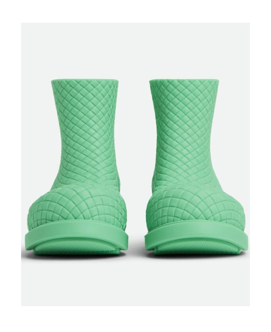 Bottega Veneta Woman Ankle Boots Light Green Size 8 Rubber In Green