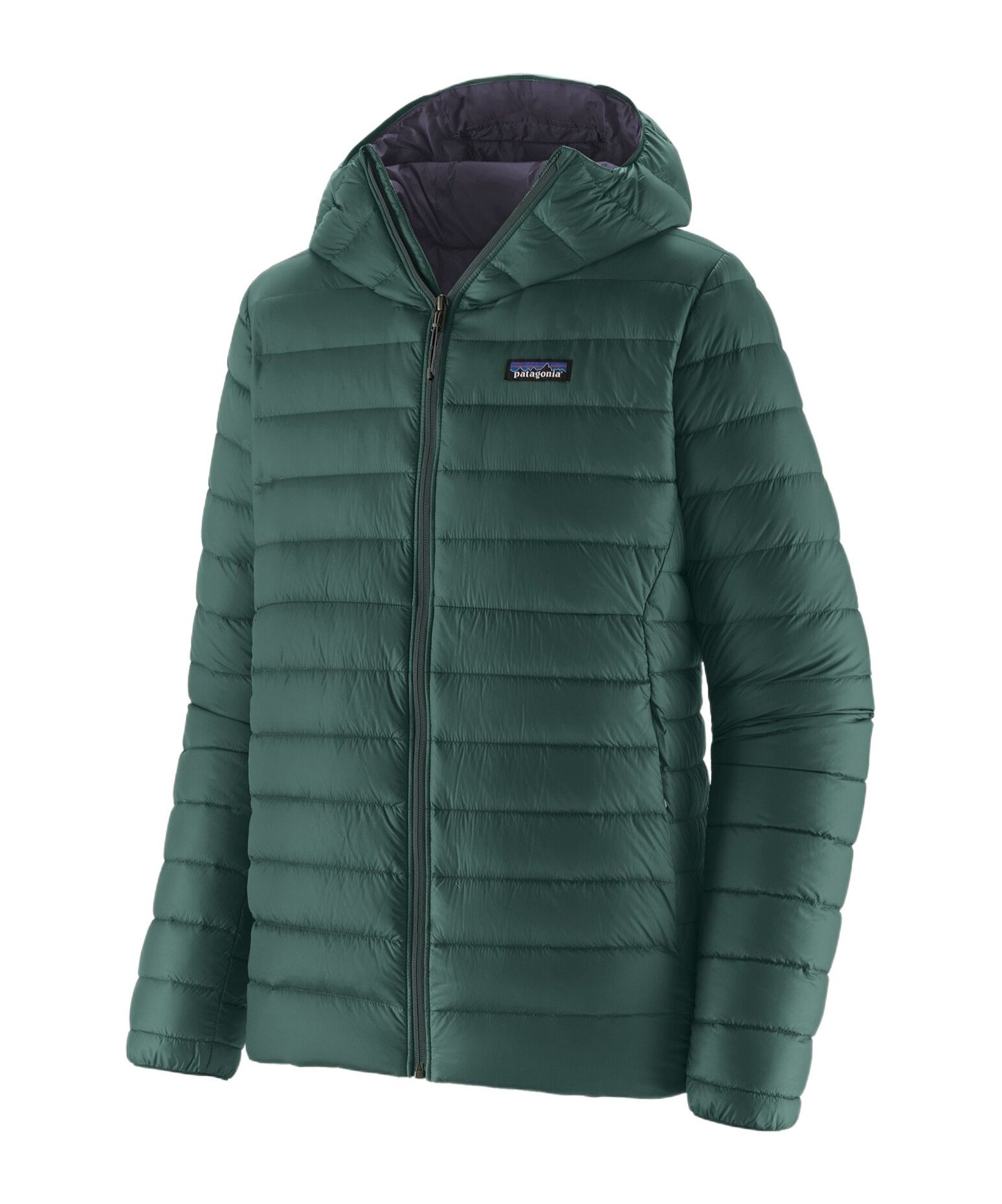 Patagonia Insulated Hoodie Featuring Adjustable Elements In Green