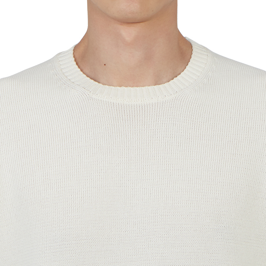 Drumohr Crew-neck Merino Jumper In White