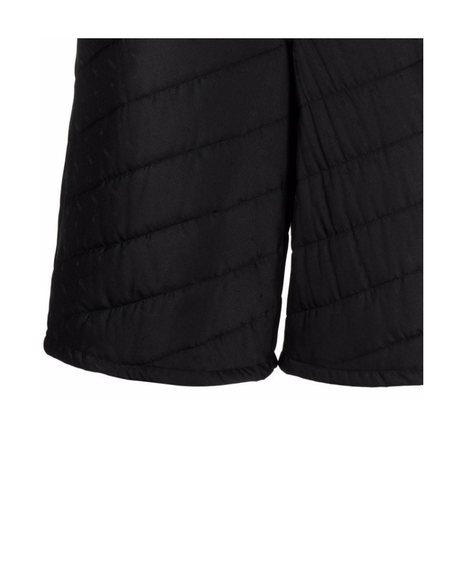 Fendi Quilted Silk Bermuda Shorts In Black