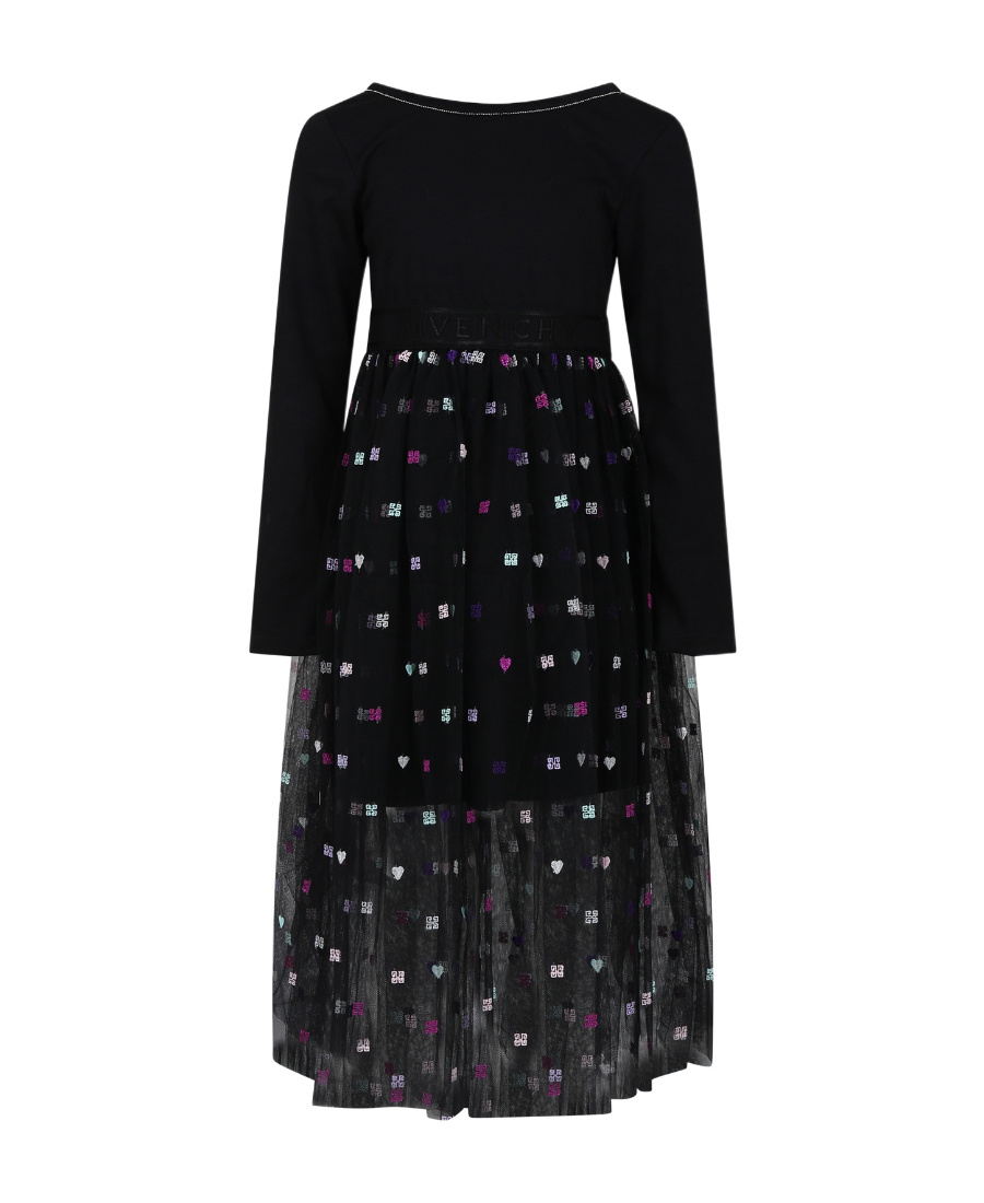GIVENCHY 4G-MOTIF LONG-SLEEVE DRESS